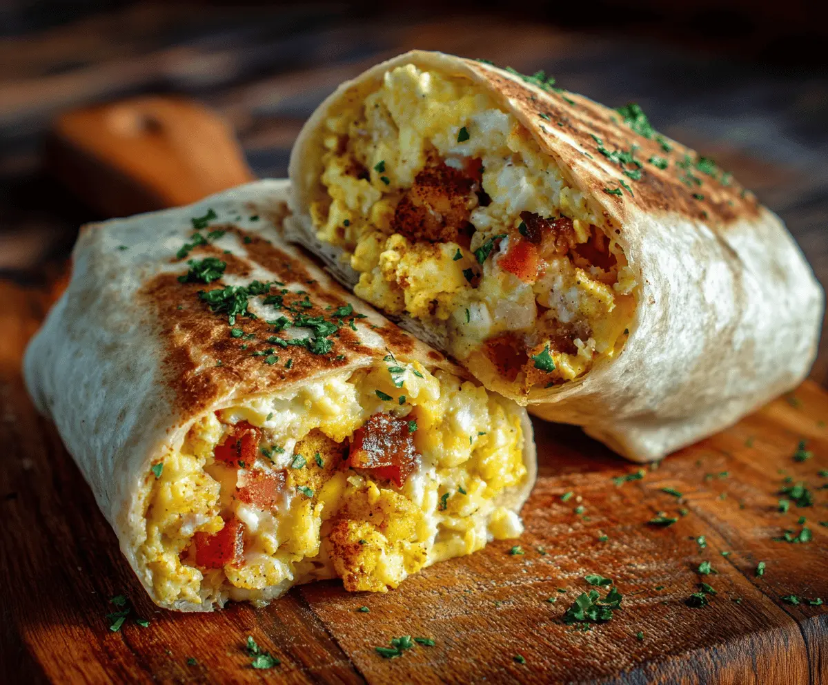 Egg and Cheese Breakfast Burrito