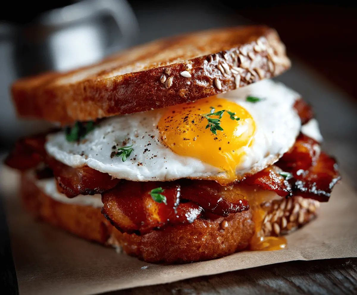 Classic Bacon and Egg Sandwich