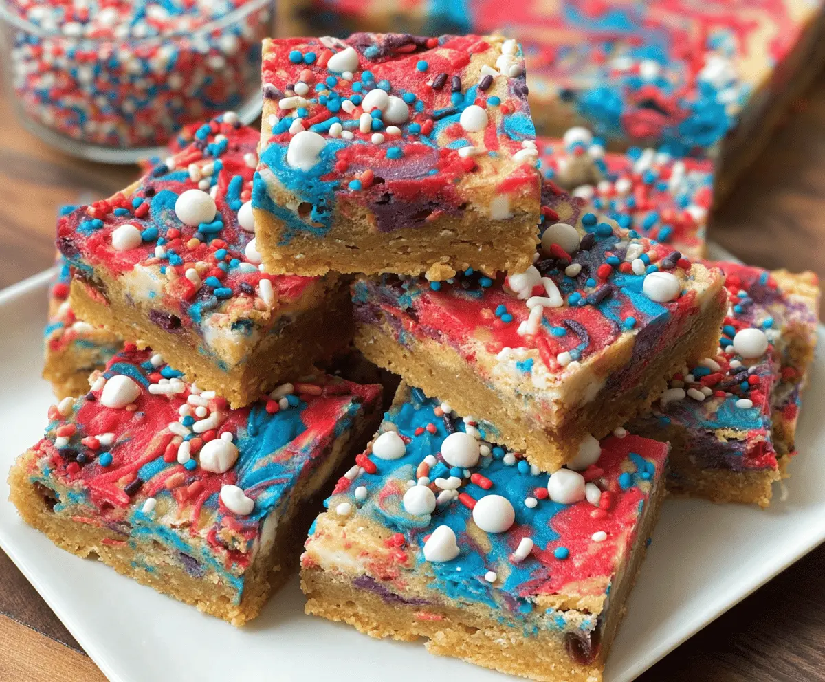 Easy Fireworks Blondies Recipe