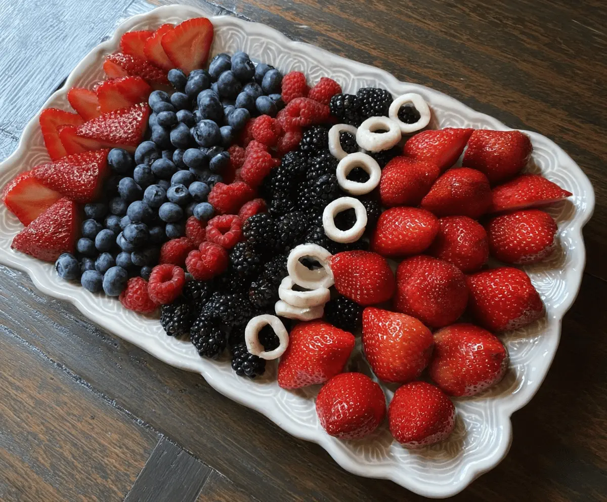 Easy 4th of July Fruit Platter Idea