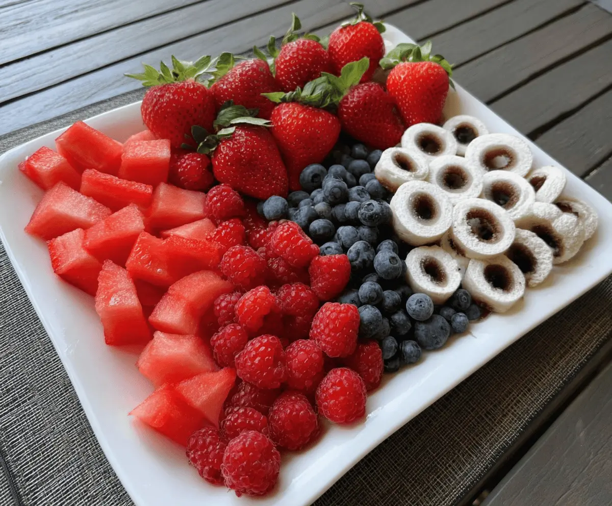 Easy 4th of July Fruit Platter Idea