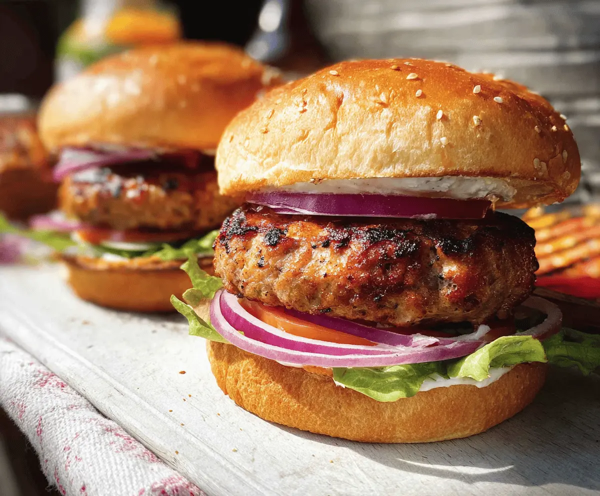 Juicy Turkey Burgers Easy and Healthy Recipe