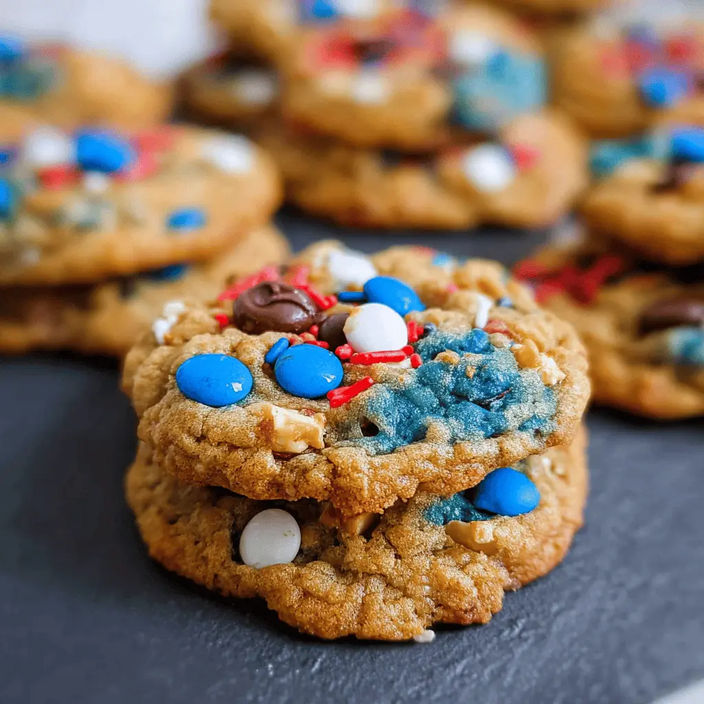 Easy 4th of July Monster Cookies Recipe