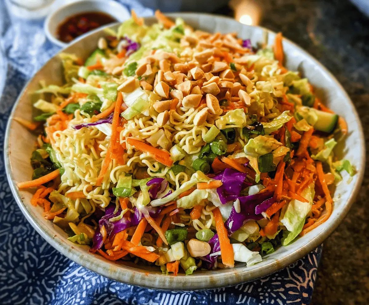 Easy Crunchy Ramen Noodle Salad Recipe