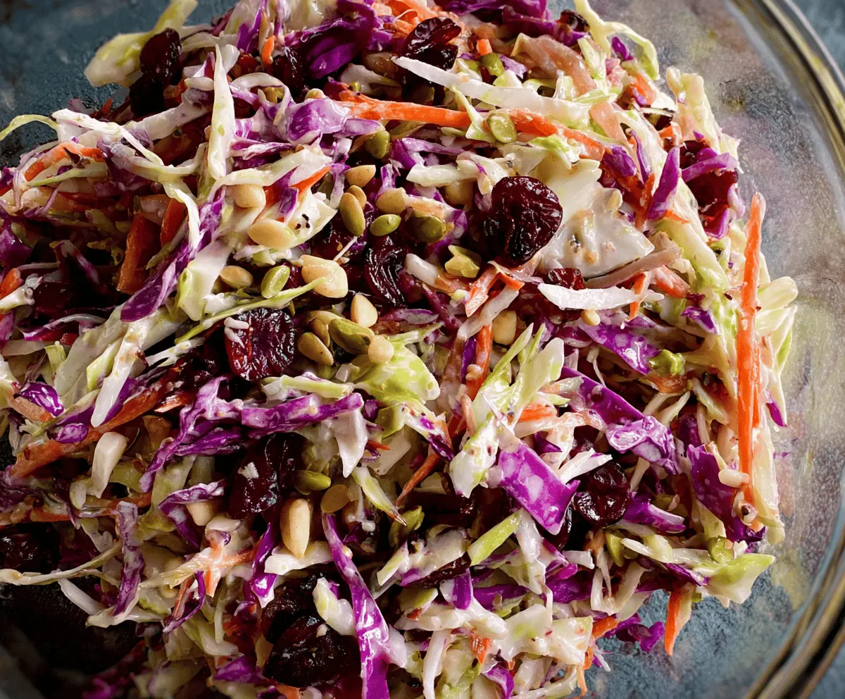Fresh Cranberry Coleslaw Recipe for Holiday Meals