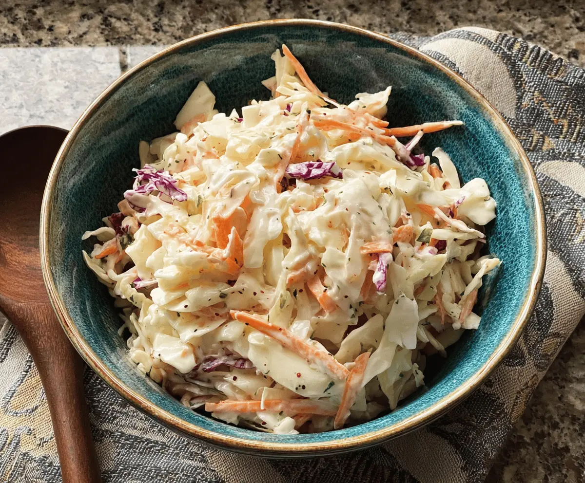 Creamy Coleslaw Recipe for Easy Side Dish