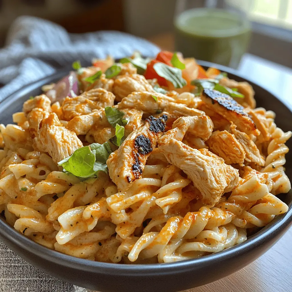 Easy Buffalo Chicken Pasta Salad Recipe