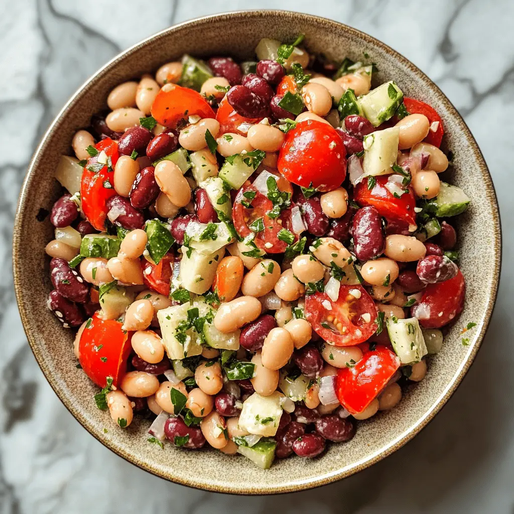 Easy Mediterranean Bean Salad Recipe