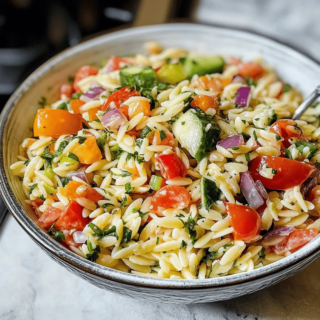 Easy Mediterranean Orzo Salad Recipe