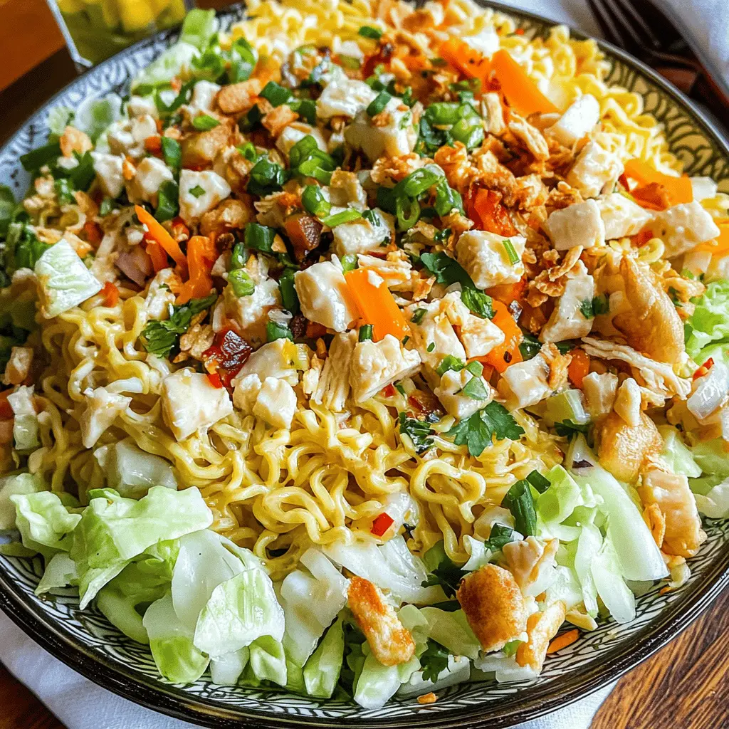 Easy and Crunchy Ramen Noodle Salad Recipe