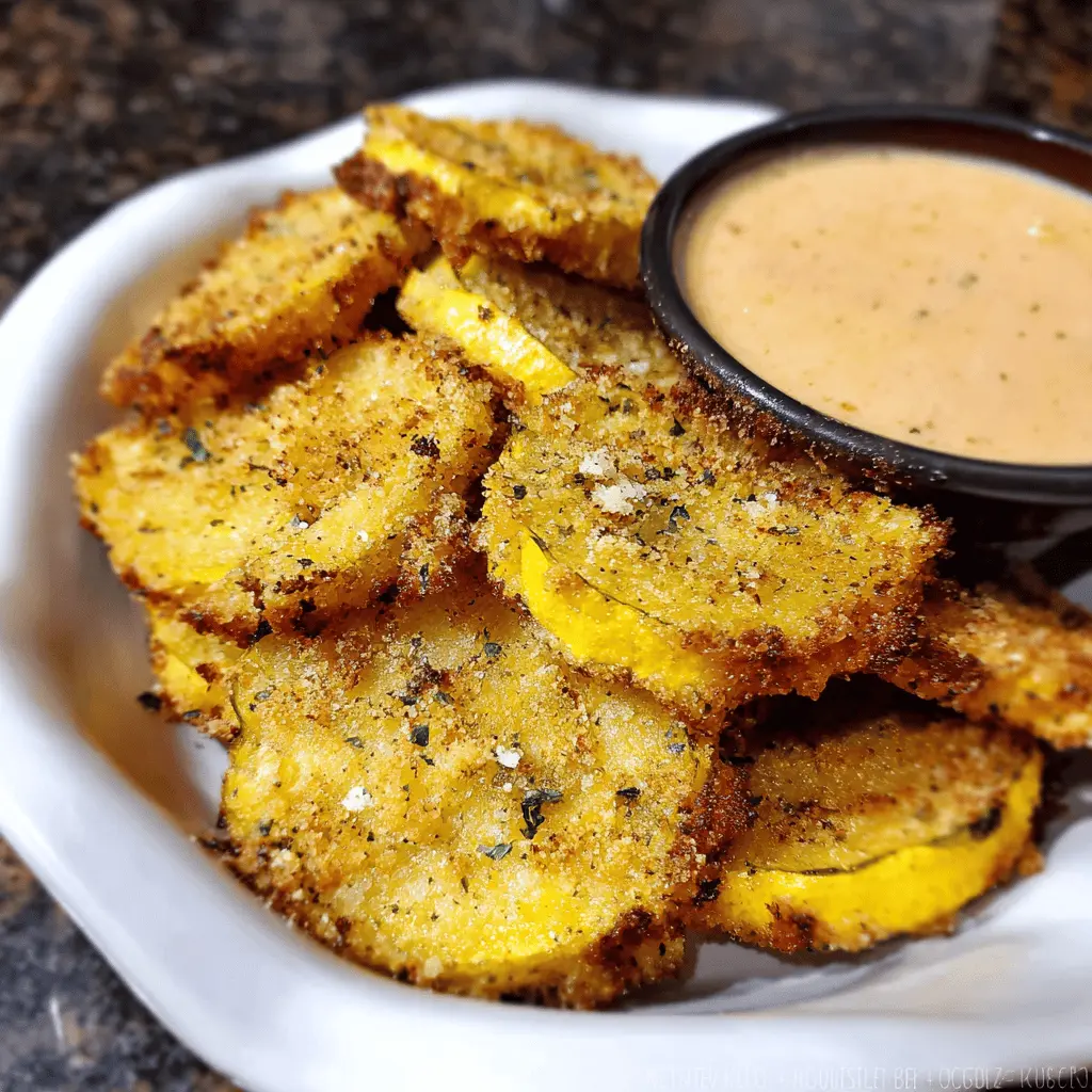 Crispy Air Fried Yellow Squash Recipe