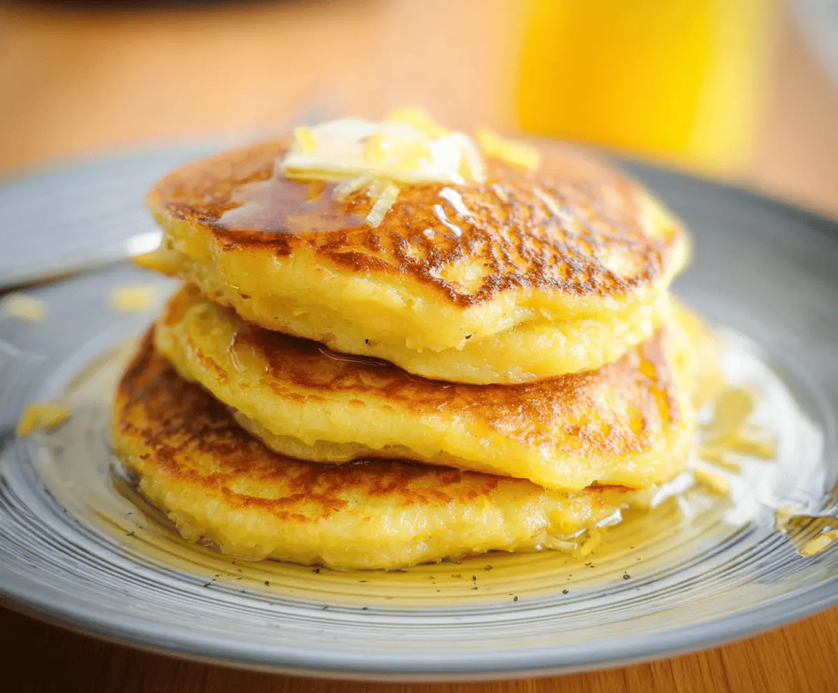 Cheesy Yellow Squash Pancakes Recipe