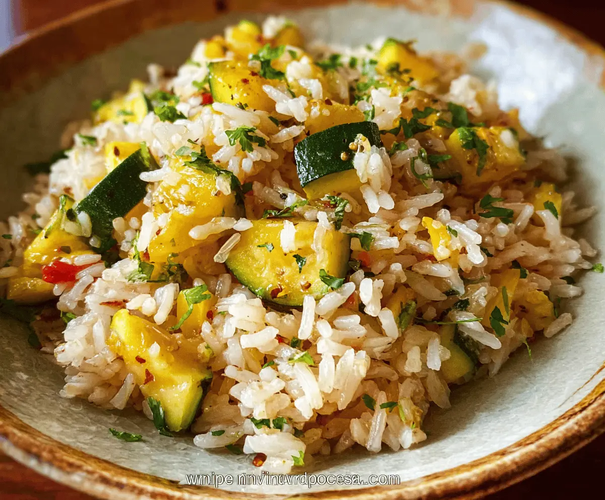 Easy Summer Squash Rice Recipe for Beginners