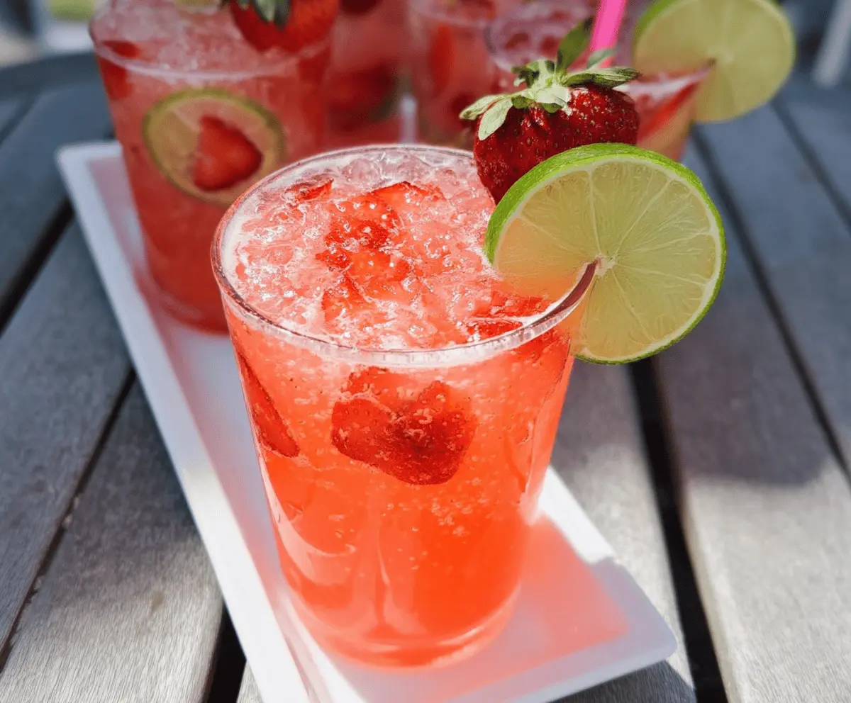 Refreshing Strawberry Tequila Soda Recipe
