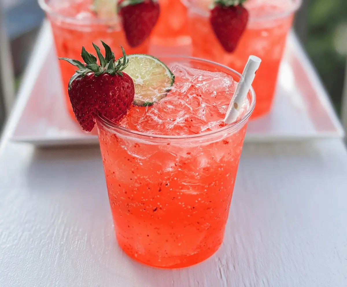 Refreshing Strawberry Tequila Soda Recipe