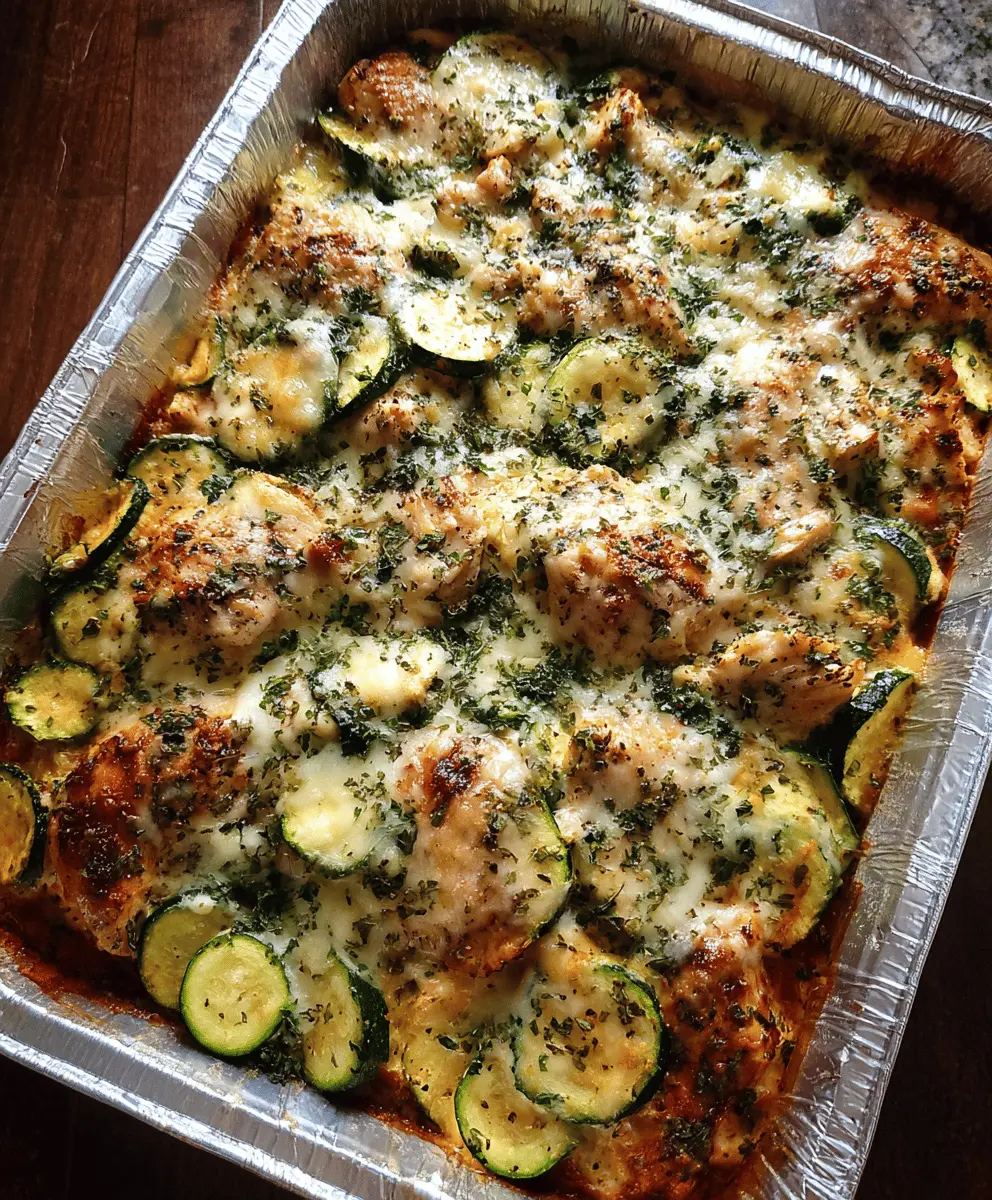 Easy Italian Chicken and Zucchini Bake
