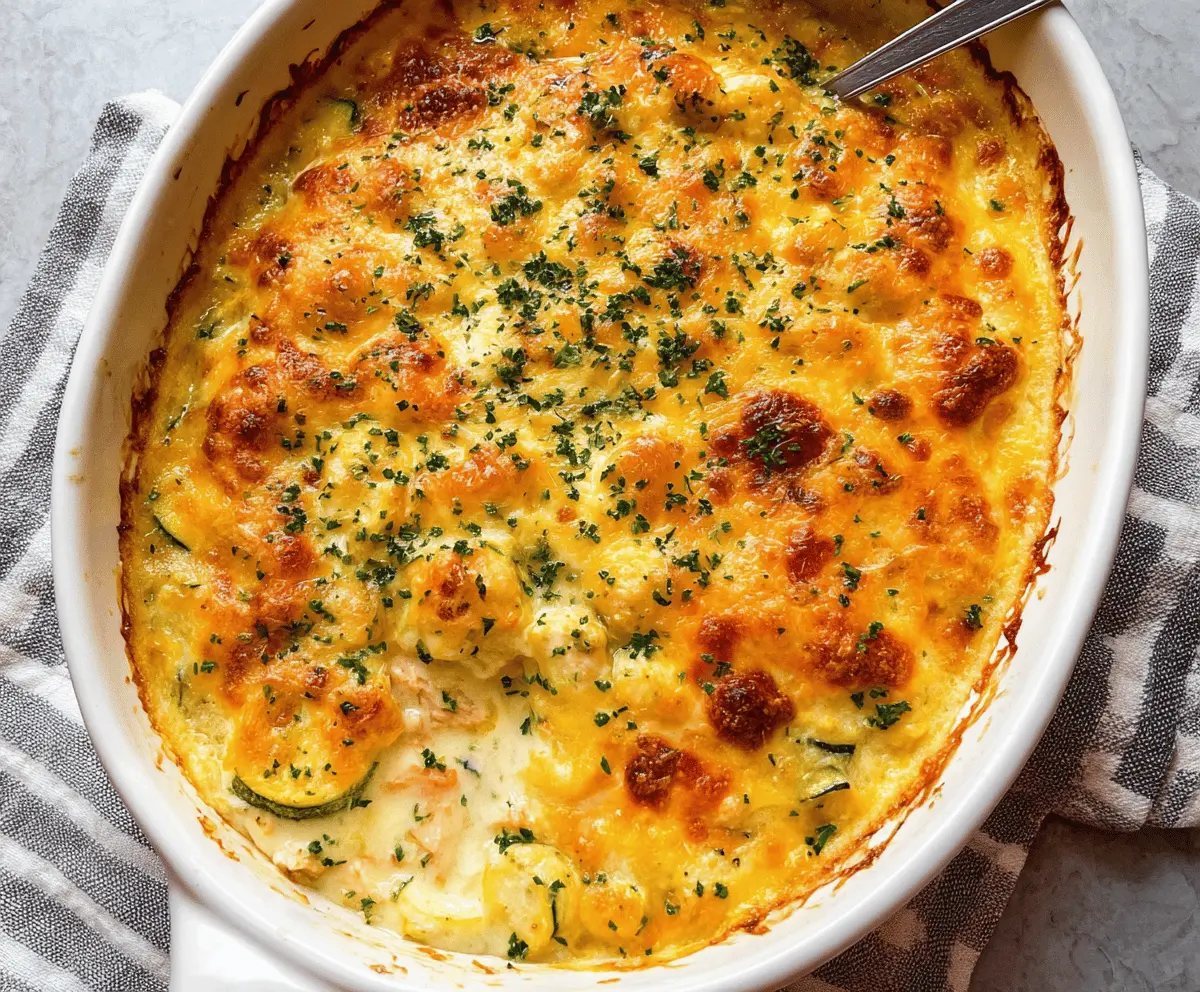 Healthy Baked Chicken and Zucchini Casserole