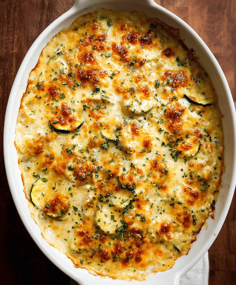 Easy Cheesy Chicken Zucchini Casserole