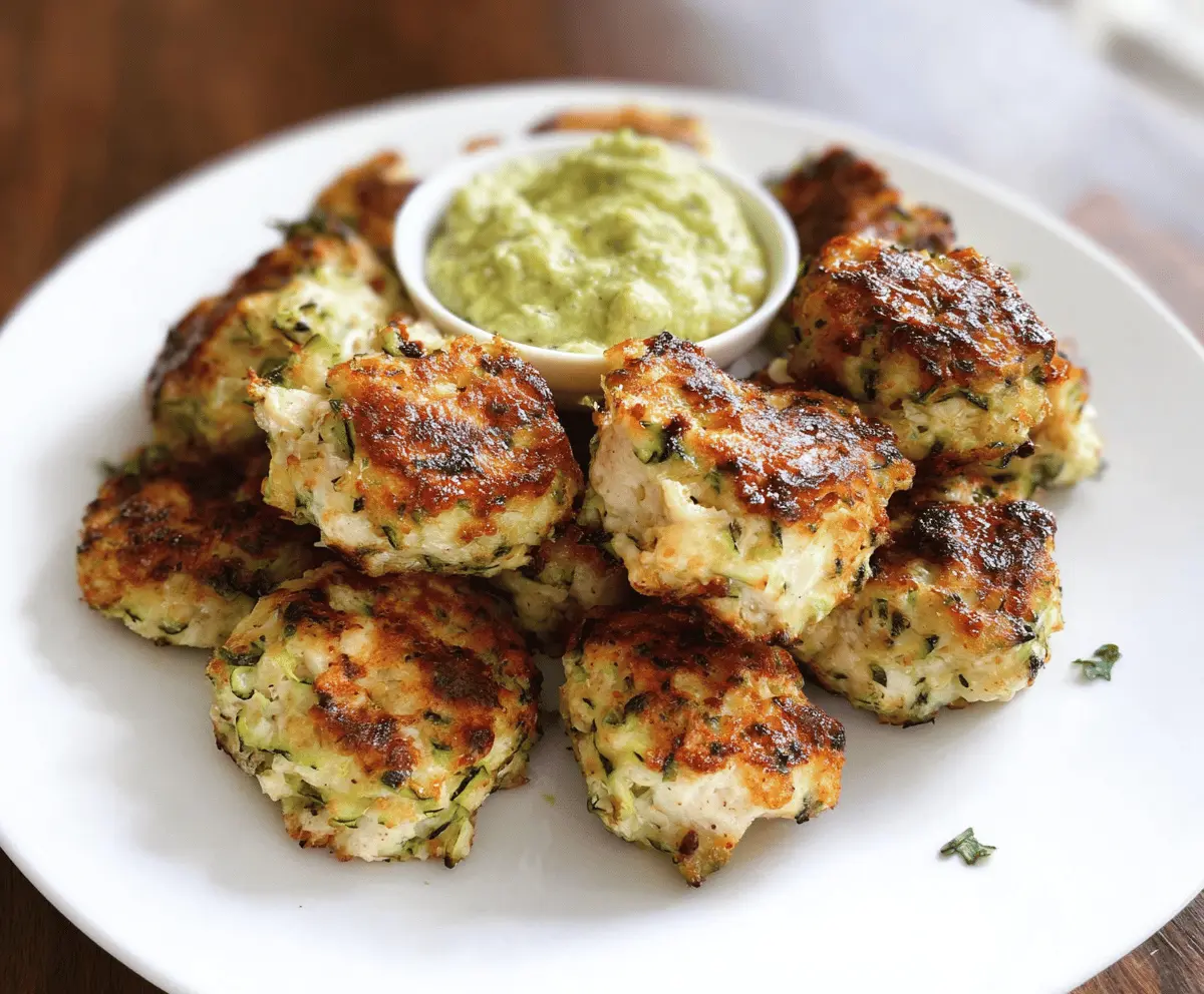 High Protein Chicken Zucchini Poppers Recipe