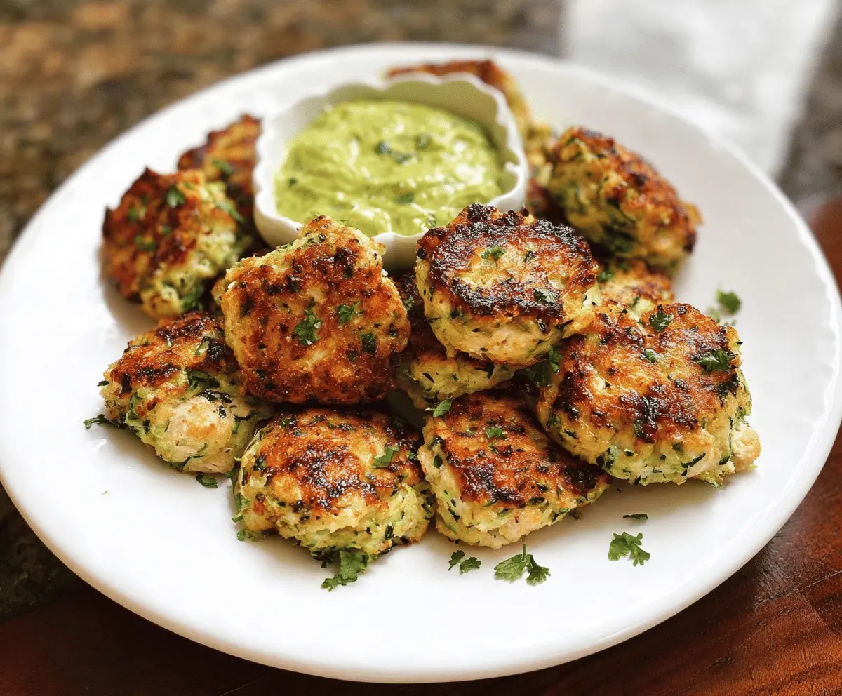 High Protein Chicken Zucchini Poppers Recipe