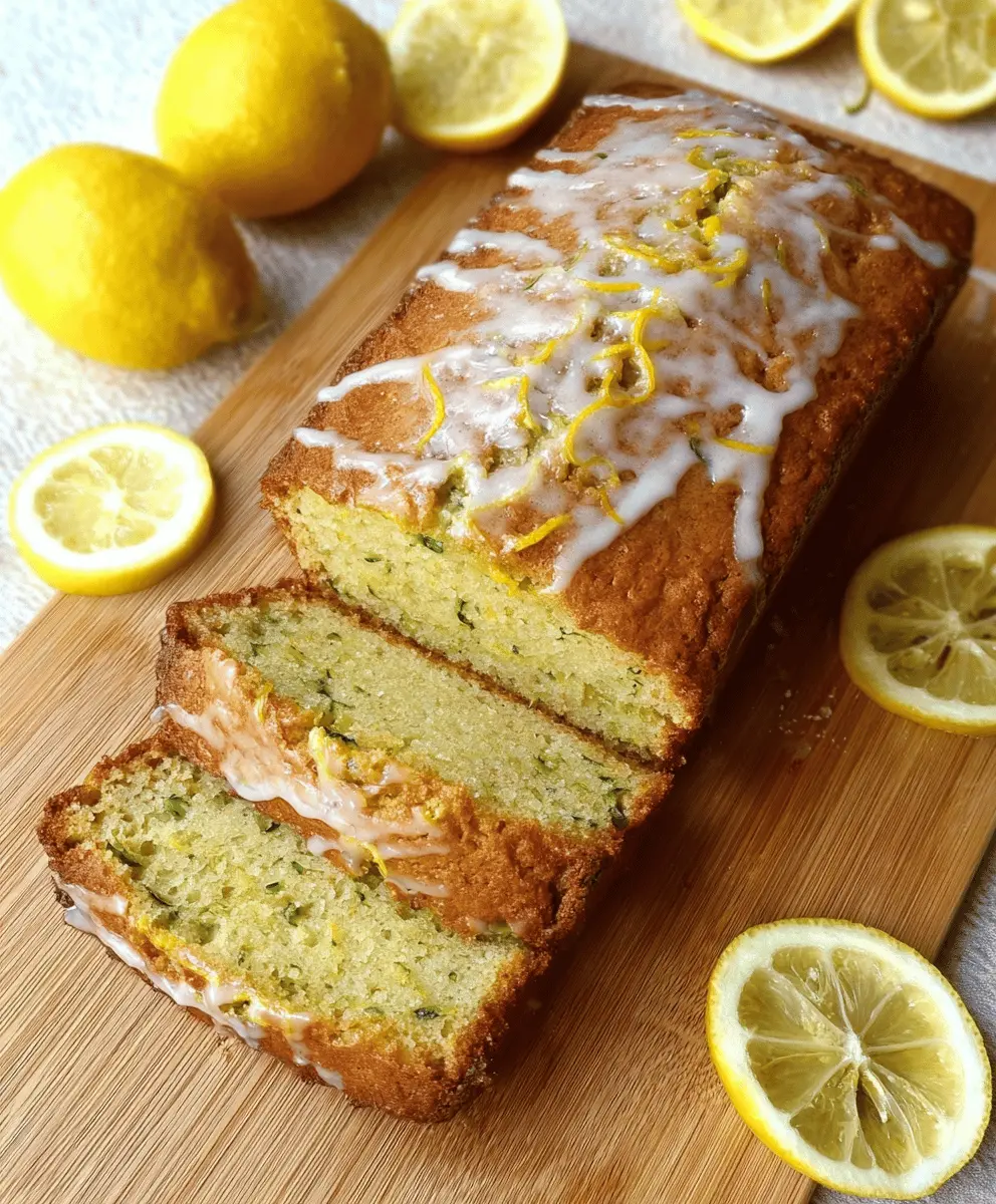 Moist Lemon Zucchini Bread Recipe