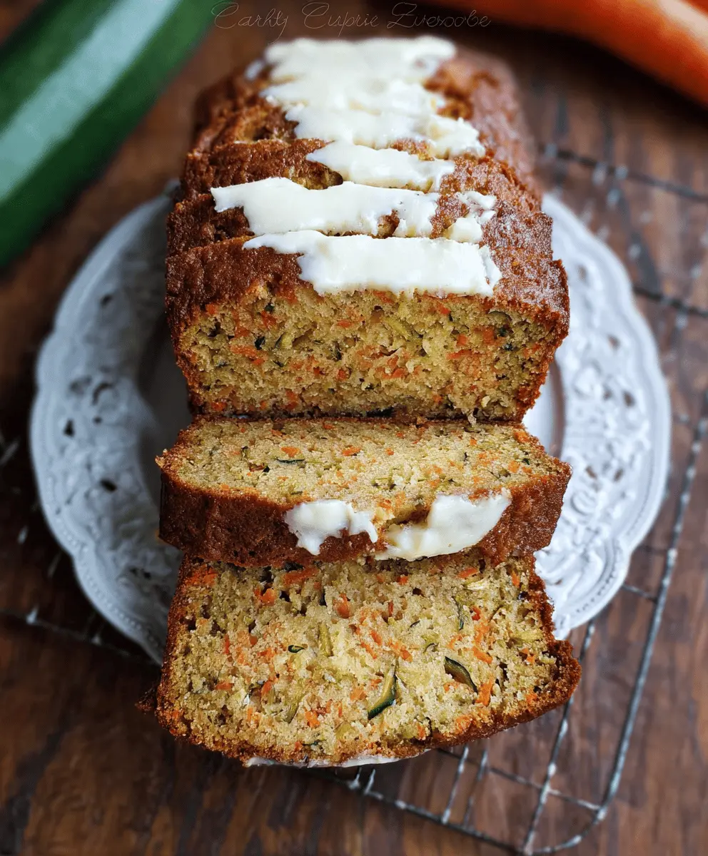Moist Carrot Apple Zucchini Bread Recipe