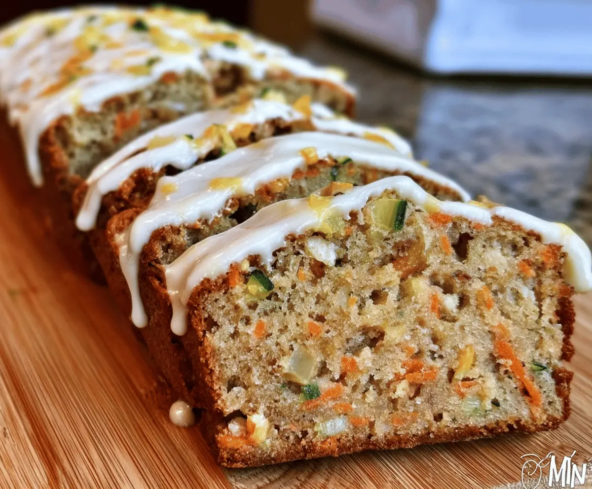 Moist Carrot Apple Zucchini Bread Recipe