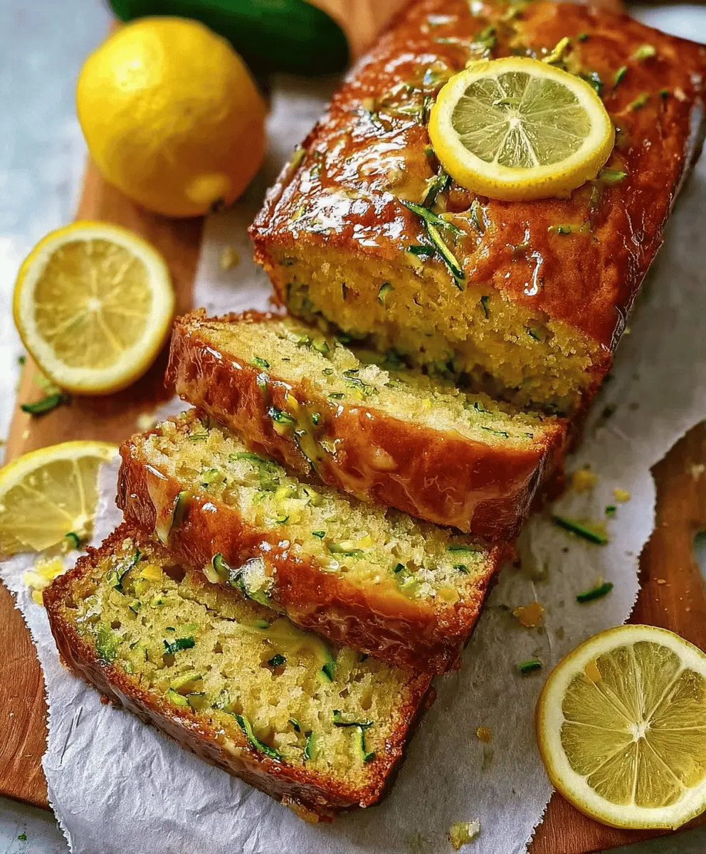 Moist Lemon Zucchini Bread Recipe
