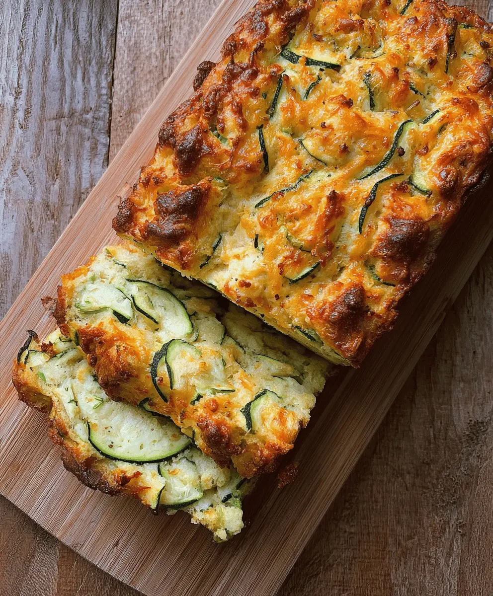 Moist Zucchini Cheese Bread Recipe