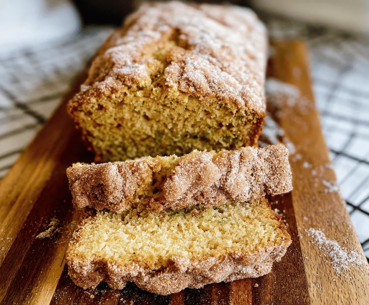 Moist Snickerdoodle Zucchini Bread Recipe