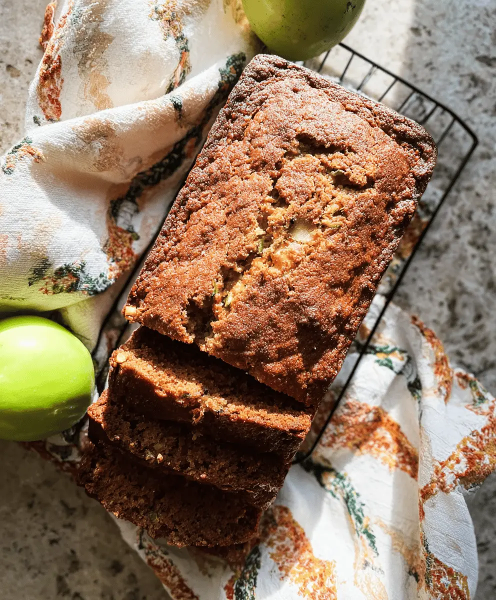 Moist Apple Zucchini Bread Recipe