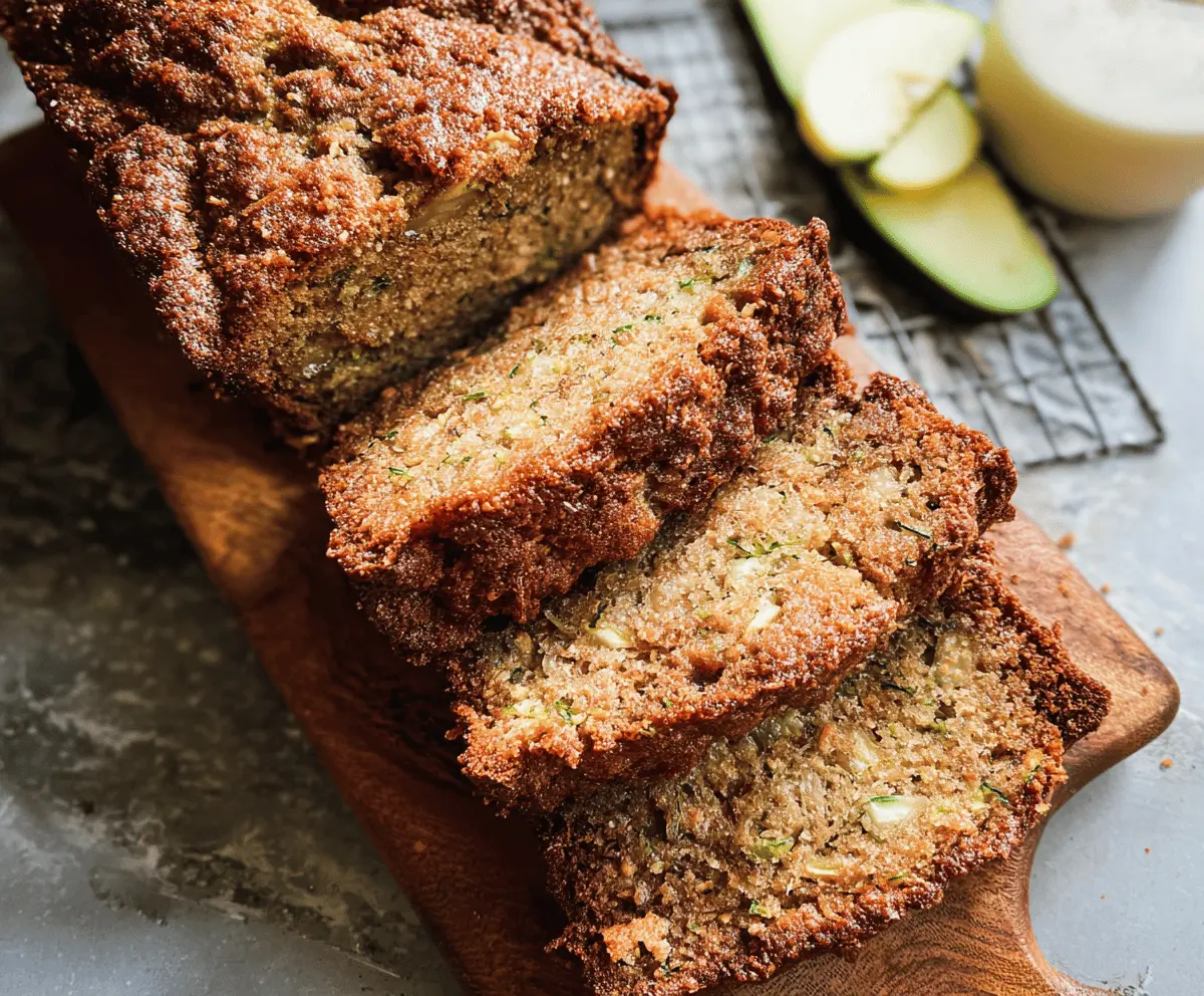 Moist Apple Zucchini Bread Recipe