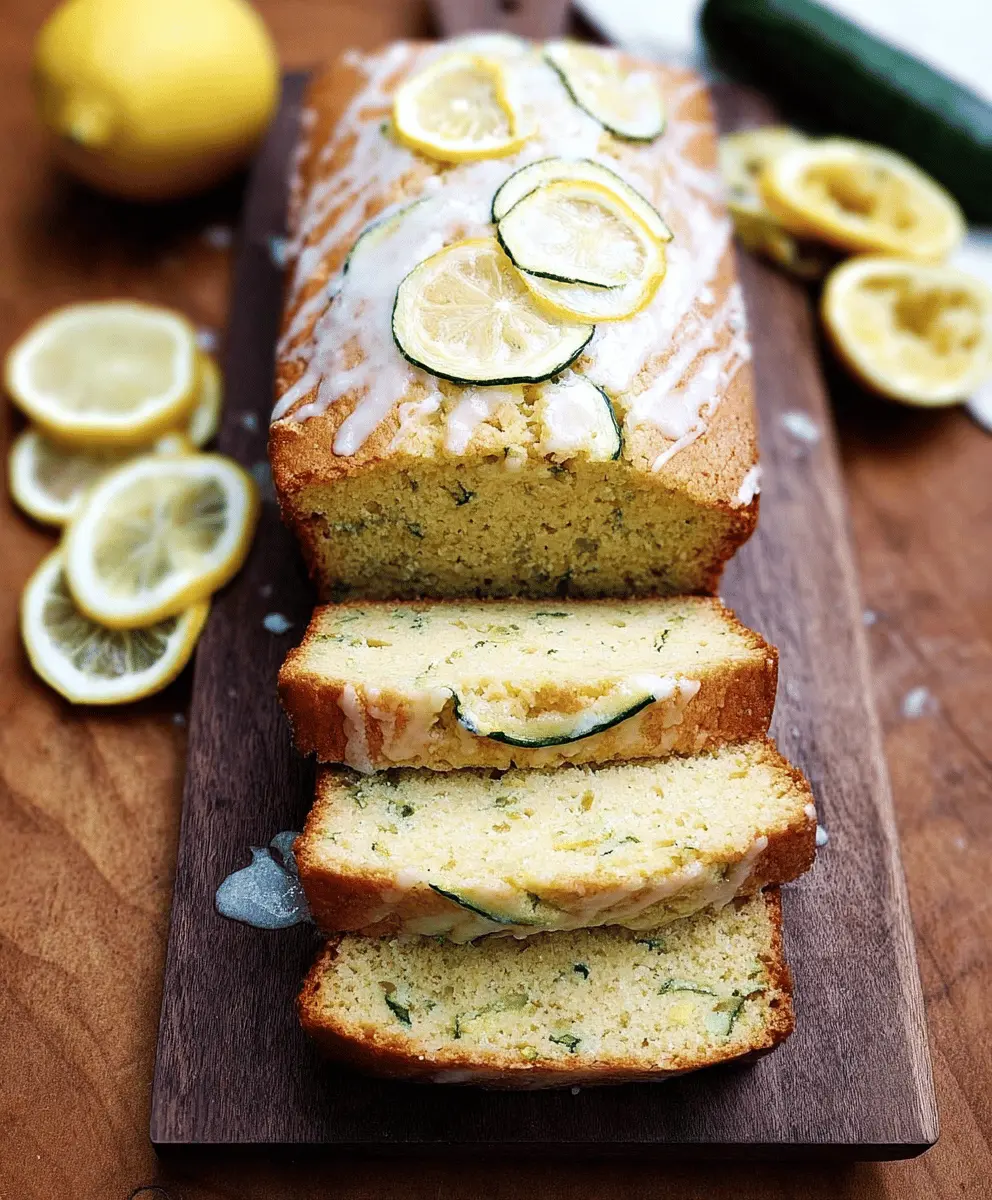Moist Lemon Zucchini Bread Recipe