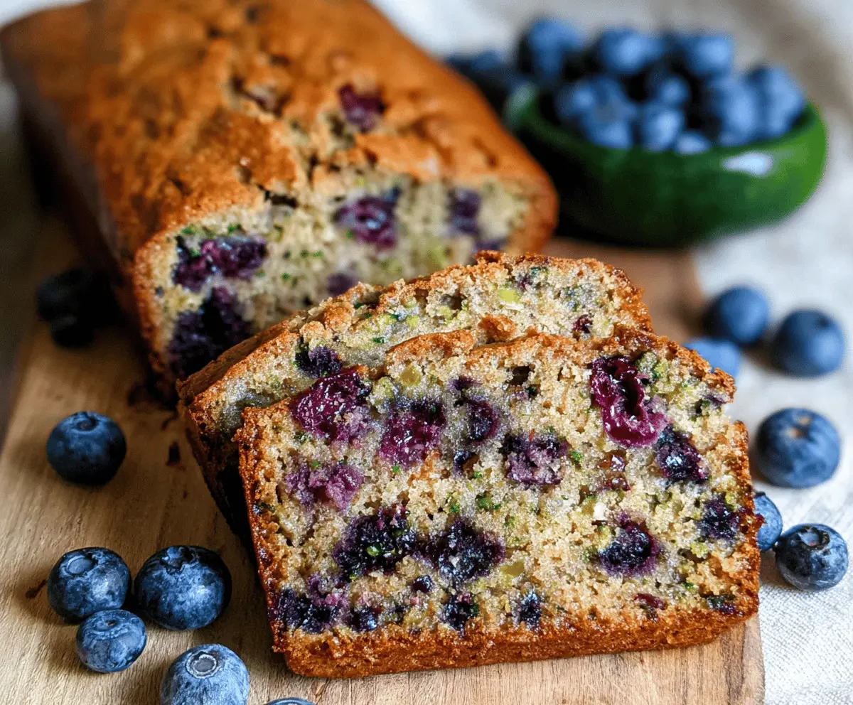 Moist Blueberry Zucchini Bread Recipe
