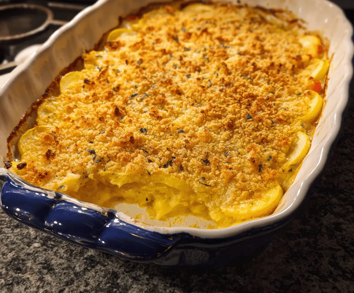 Easy Yellow Squash Casserole Recipe