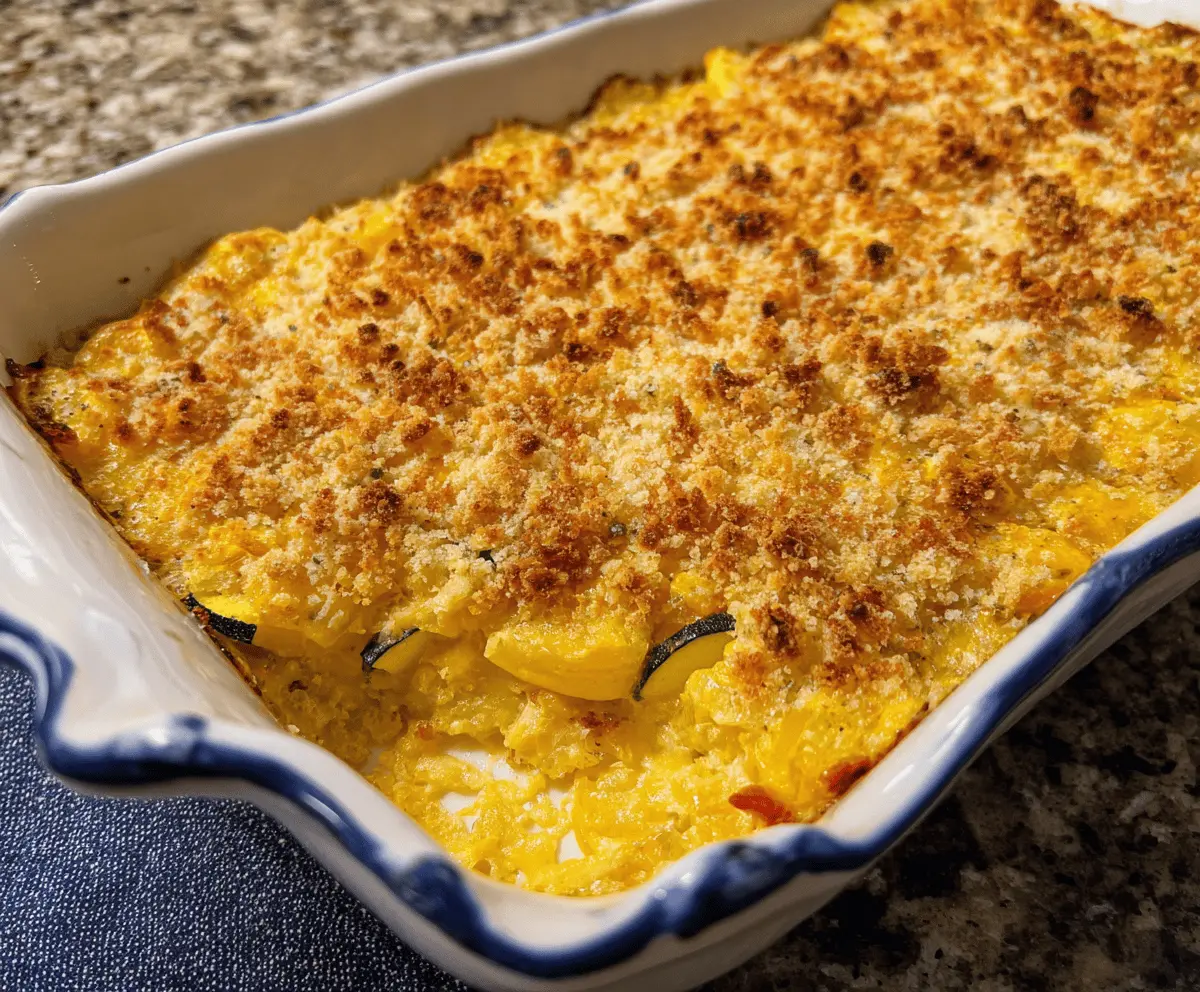 Easy Yellow Squash Casserole Recipe