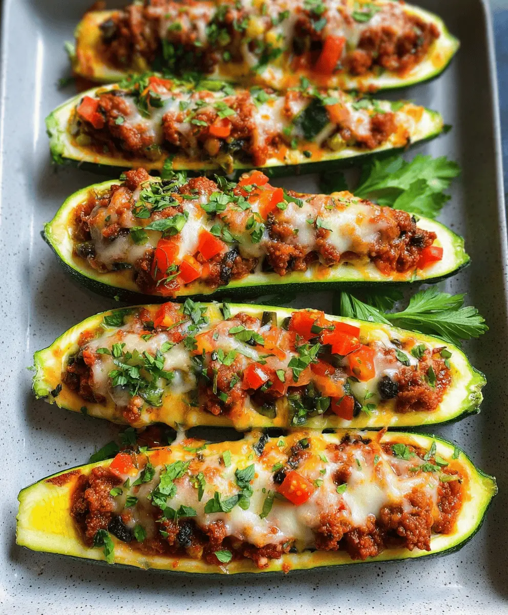 Easy Savory Stuffed Zucchini Boats Recipe
