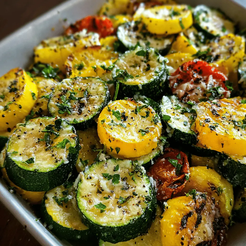 Easy Garlic Parmesan Zucchini and Squash Medley Recipe