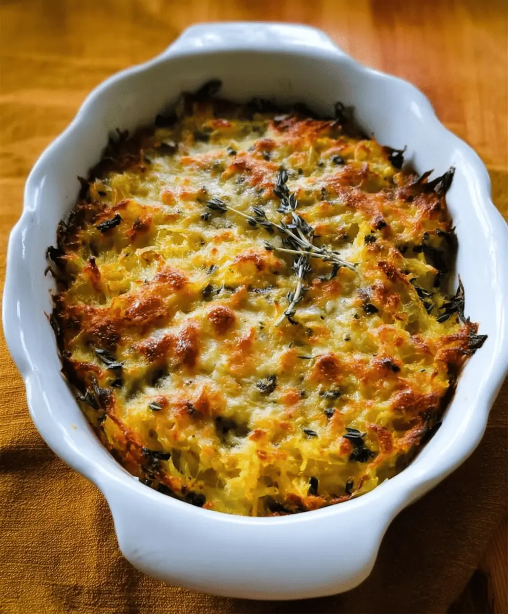Healthy Spaghetti Squash Au Gratin Recipe