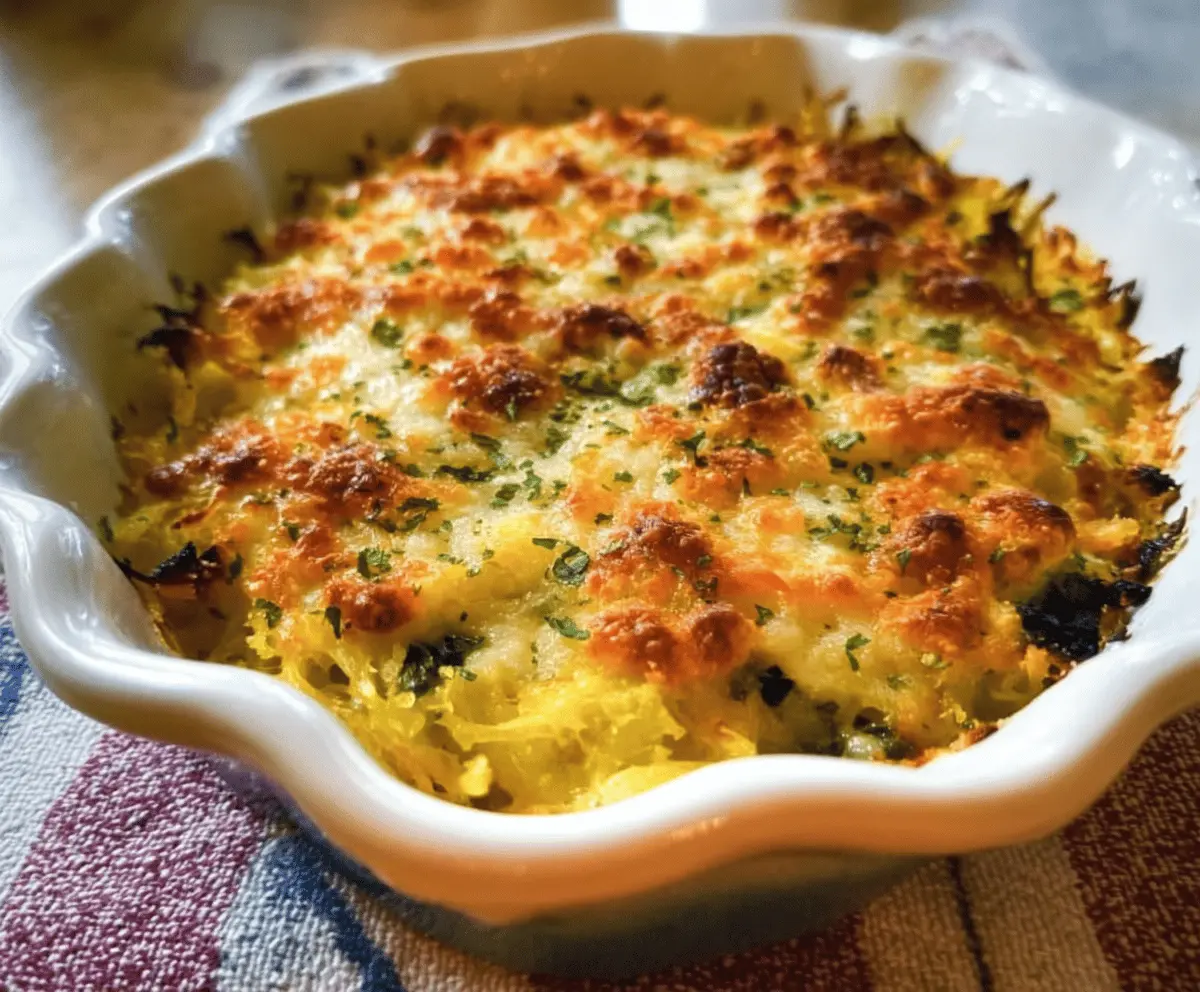 Healthy Spaghetti Squash Au Gratin Recipe