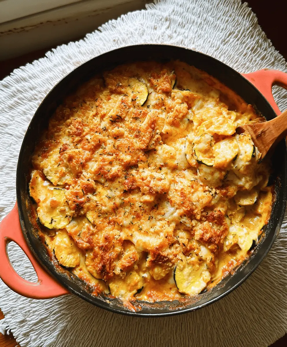 Cozy Southern Cheese and Squash Casserole