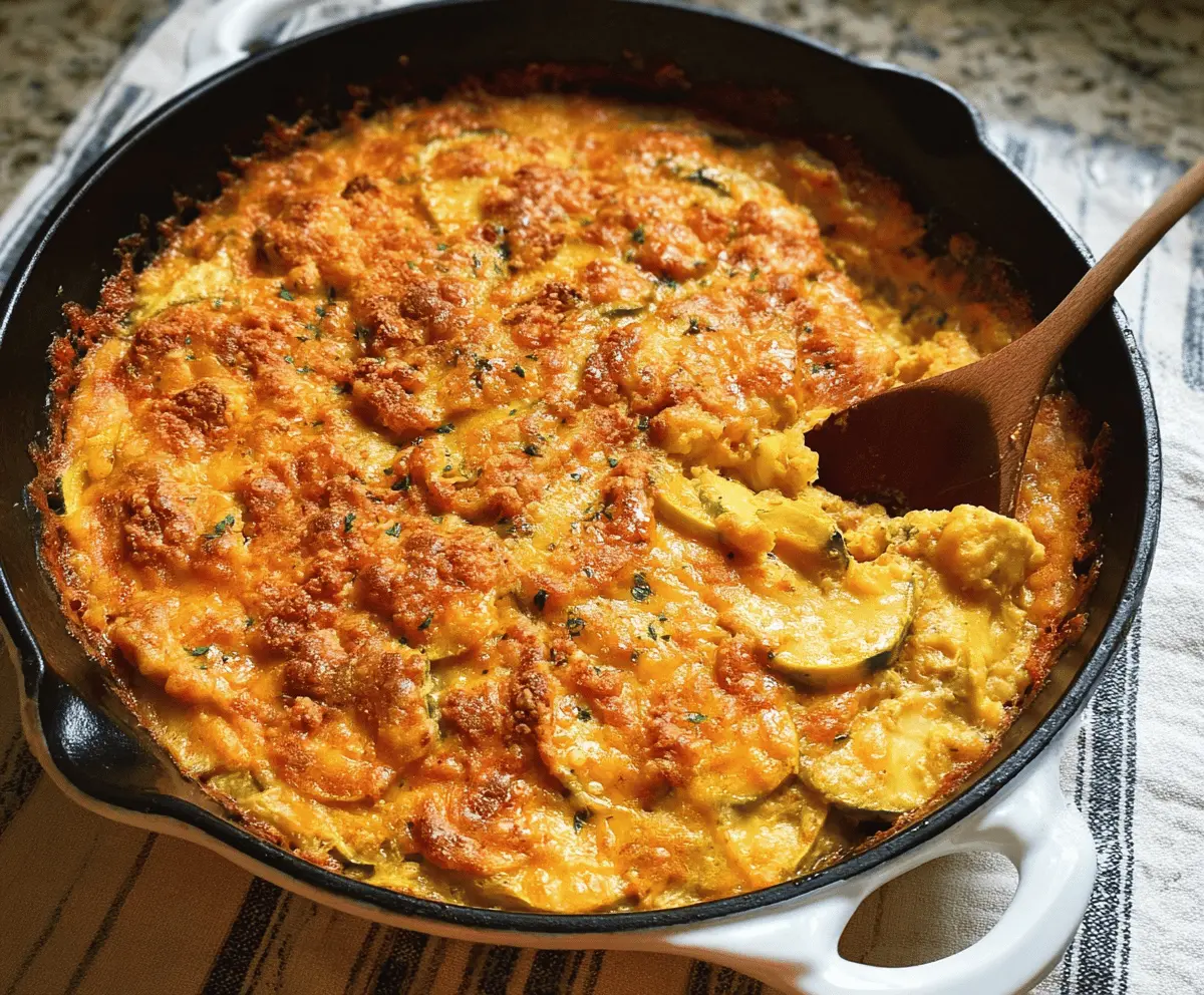 Cozy Southern Cheese and Squash Casserole