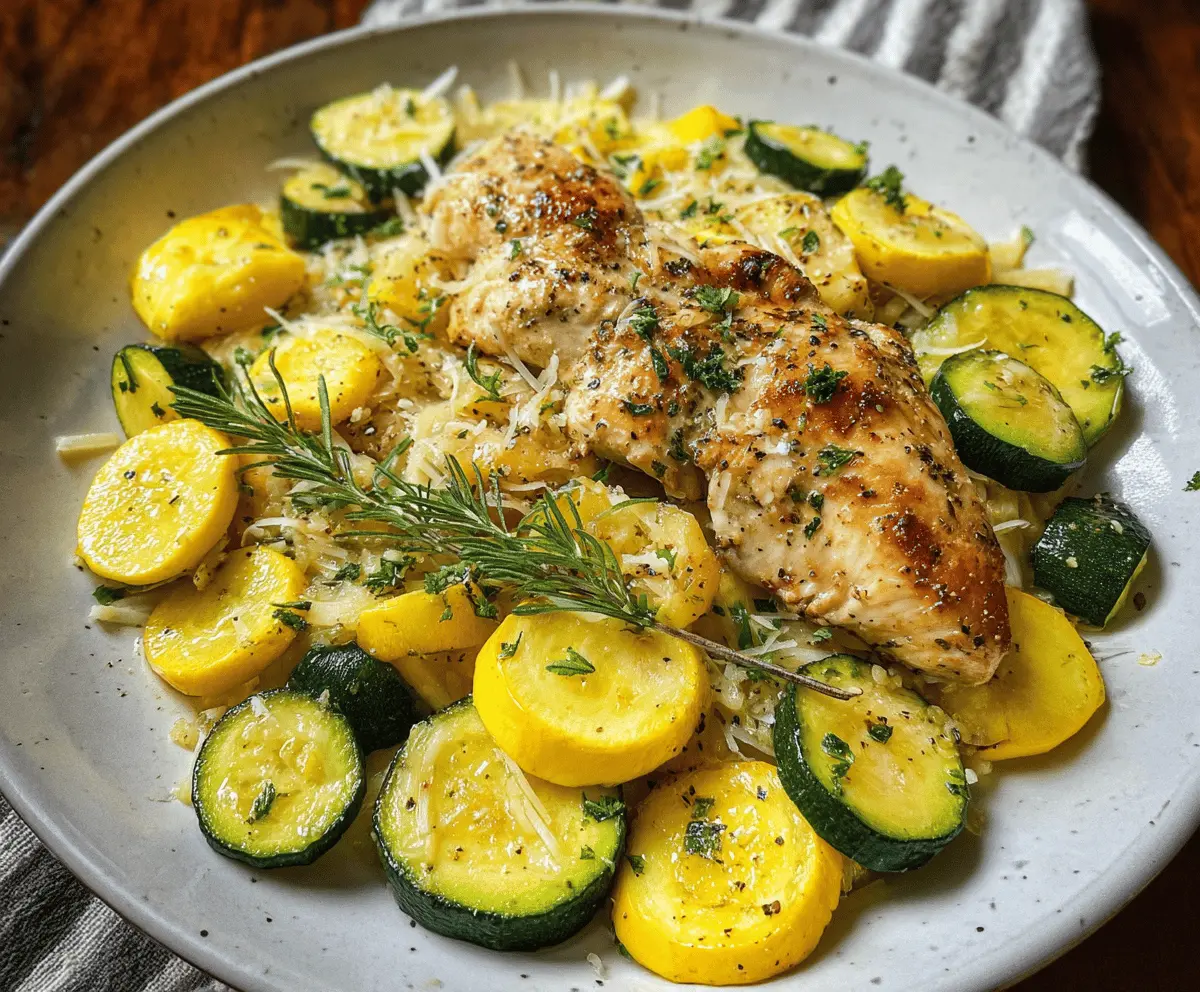 Easy Chicken Breast with Zucchini and Squash Recipe