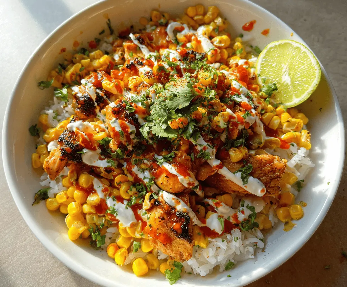 Easy Street Corn Chicken Rice Bowl Recipe