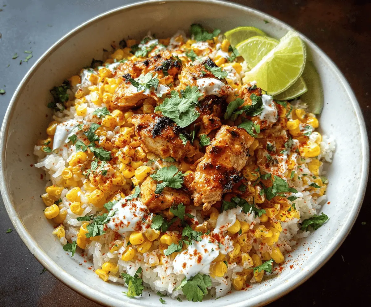 Easy Street Corn Chicken Rice Bowl Recipe