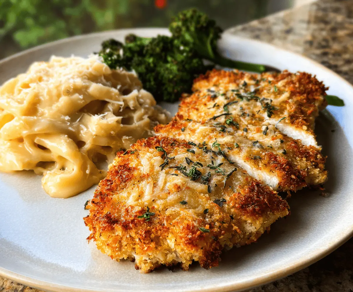 Crispy Parmesan Crusted Chicken Recipe