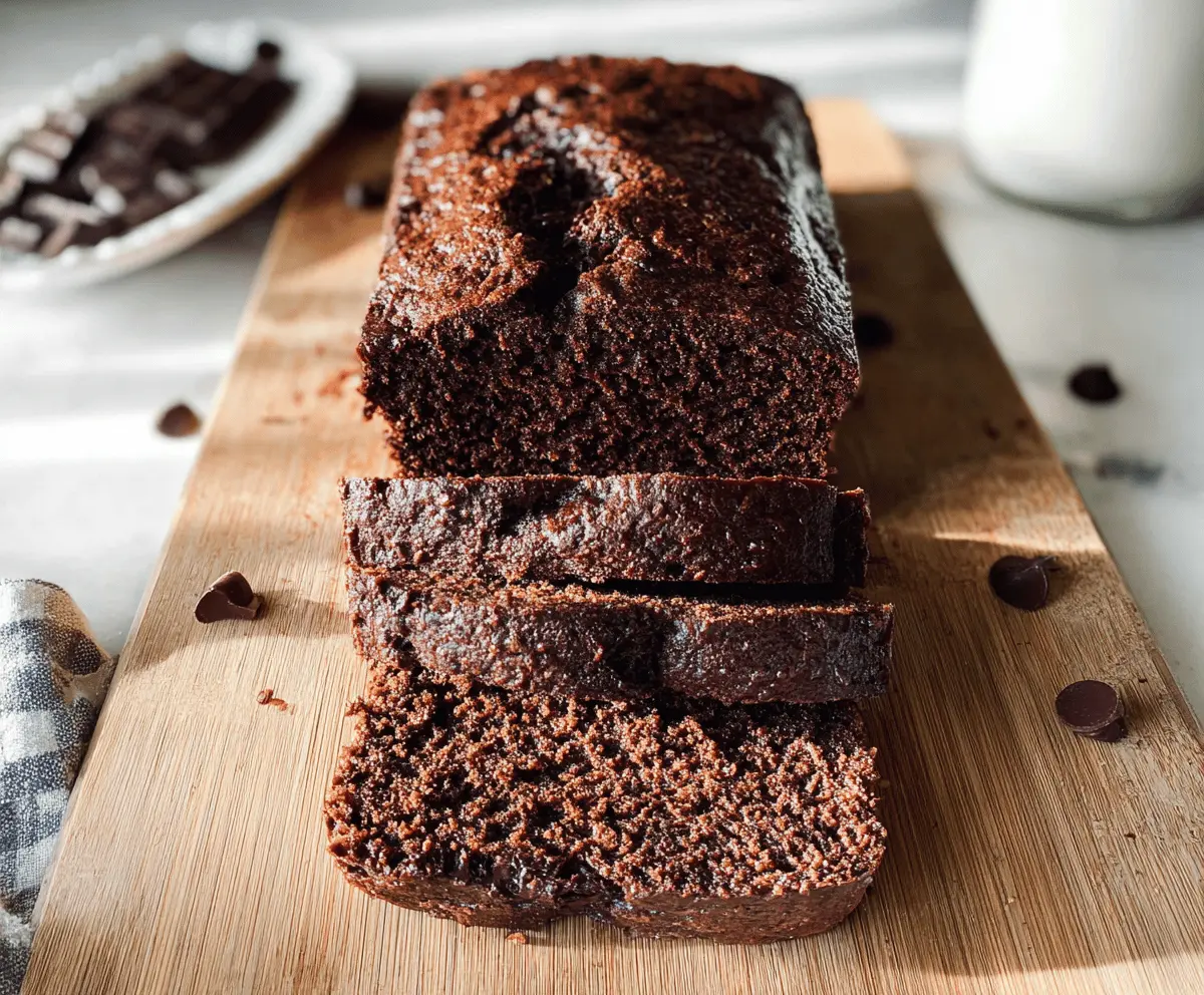 Healthy Chocolate Zucchini Bread Recipe