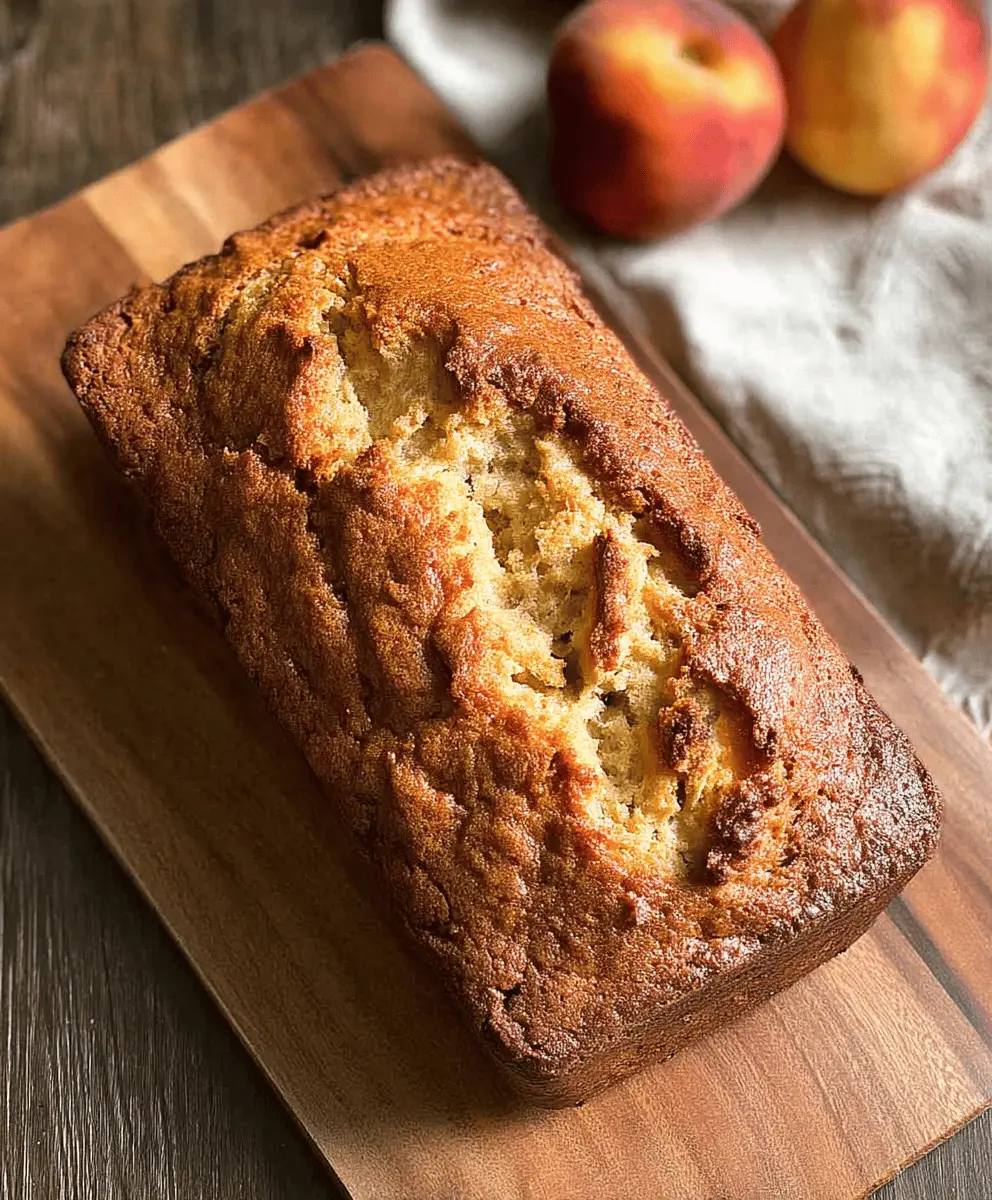 Moist Southern Peach Bread Recipe