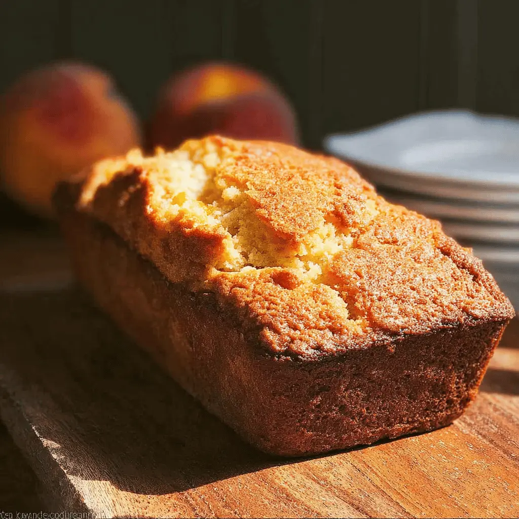 Moist Southern Peach Bread Recipe