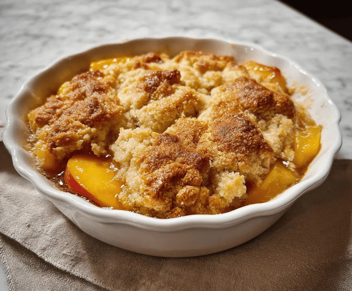 Easy Southern Peach Cobbler Recipe